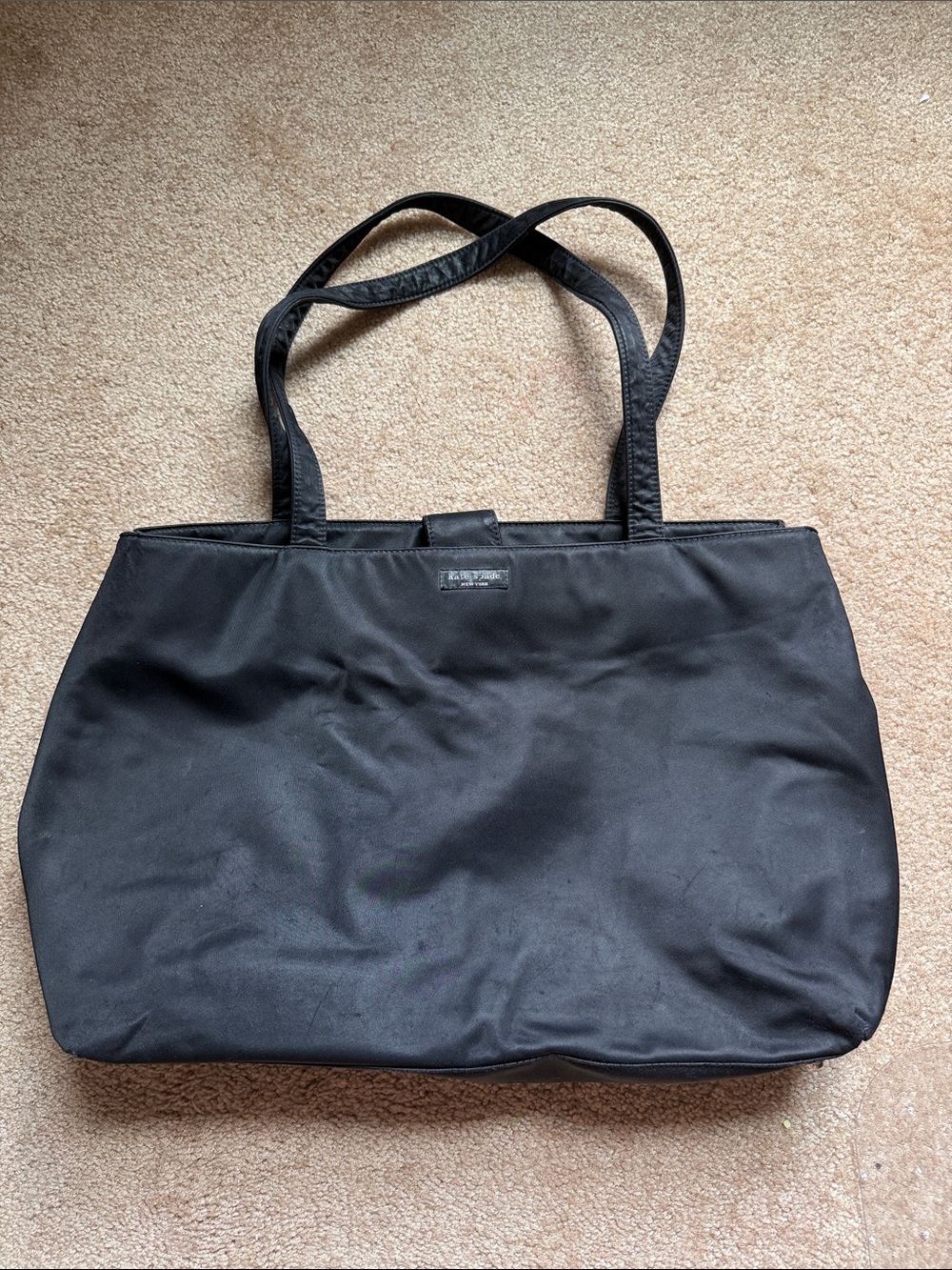 kate spade Black Nylon Tote with Dual Shoulder Straps